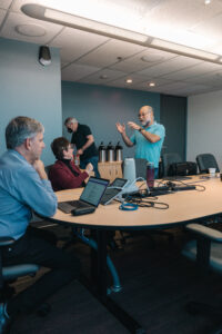 Meeting room discussion